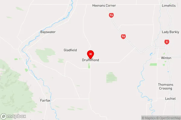 Drummond,Southland Region Map