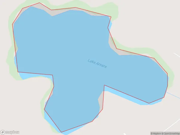 Lake Areare, Waikato Polygon Area Map