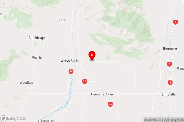 Dunearn,Southland Region Map