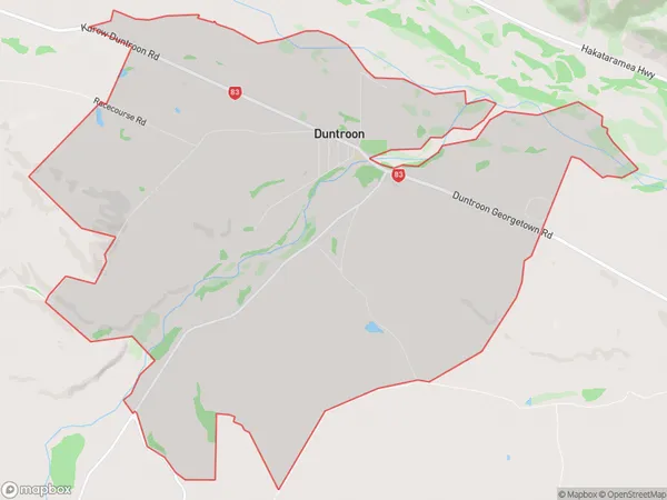 ZipCode 9445 Map for Duntroon