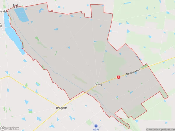 Ealing, Canterbury Polygon Area Map