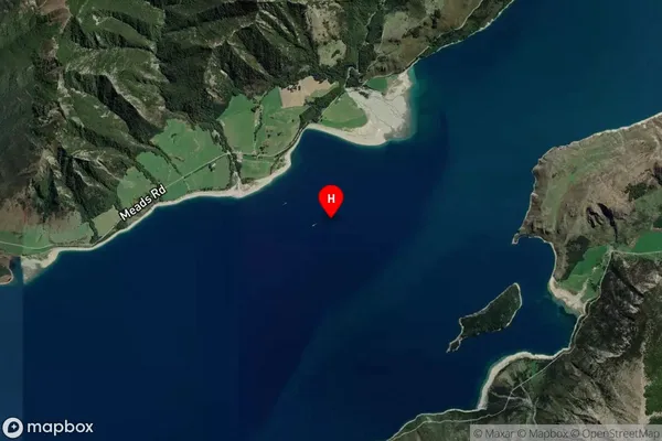 Lake Hawea,Otago Satellite Map