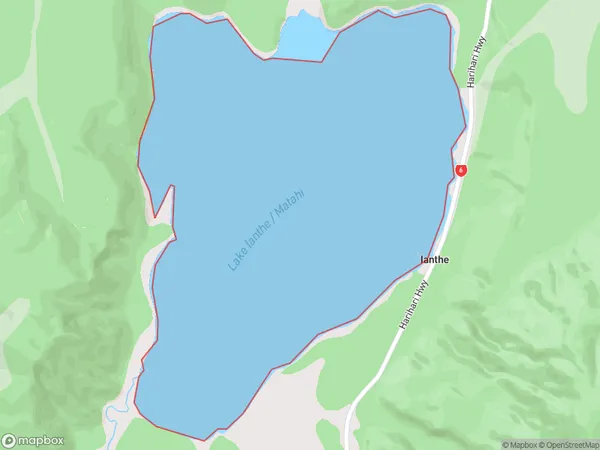 Lake Ianthe/Matahi, Otago Polygon Area Map