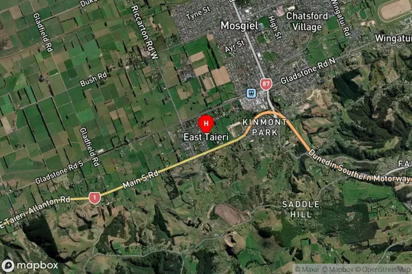 East Taieri,Otago Satellite Map