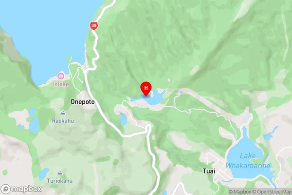 Lake Kaitawa,Hawke's Bay Area Map