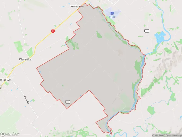 East Taratahi, Wellington Polygon Area Map