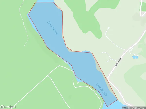 Lake Kereta, Auckland Polygon Area Map