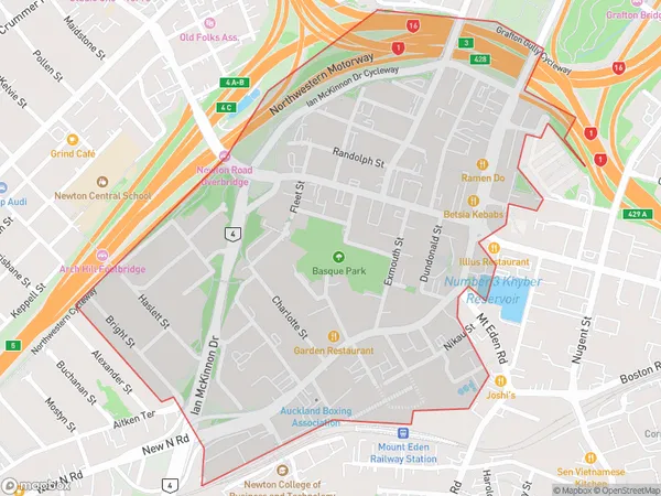 ZipCode 1002 Map for Eden Terrace