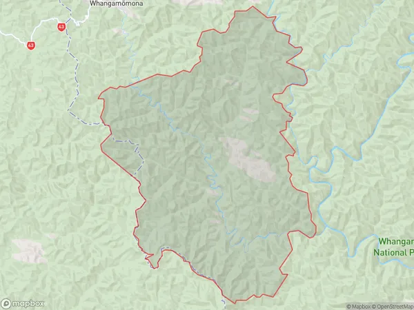 Aotuhia, Manawatu-Wanganui Polygon Area Map