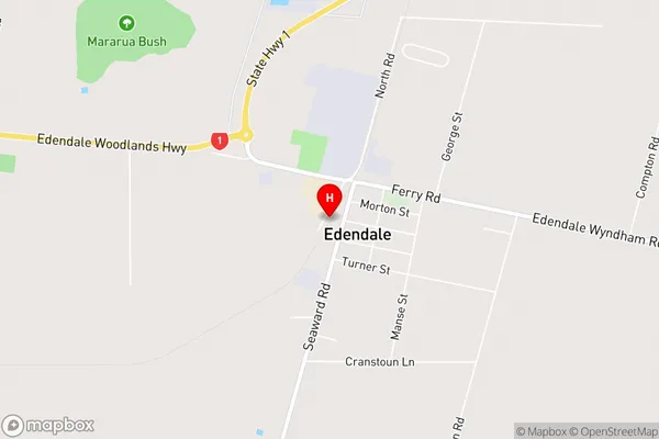 Edendale,Southland Area Map