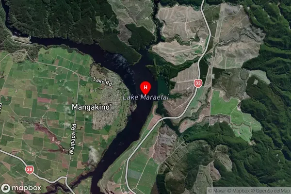 Lake Maraetai,Waikato Satellite Map