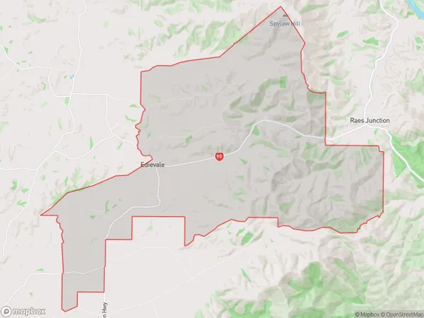 Edievale, Otago Polygon Area Map