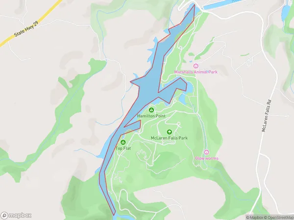 Lake McLaren, Bay of Plenty Polygon Area Map