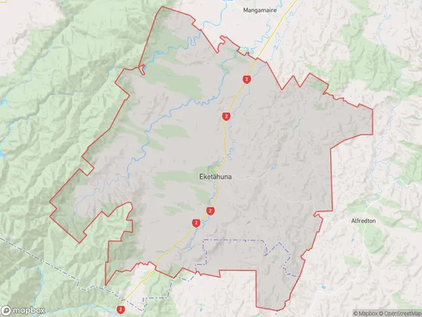 ZipCode 4900 Map for Eketahuna