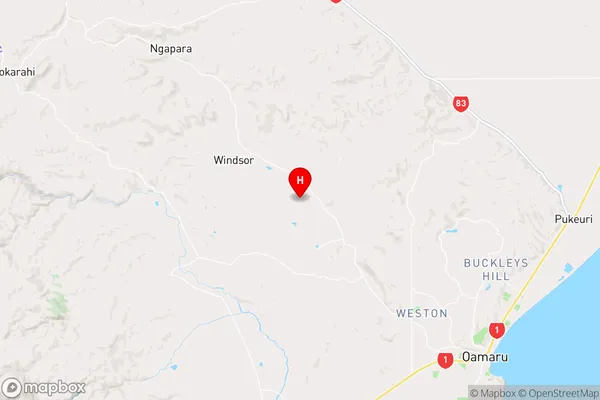 Elderslie,Otago Region Map