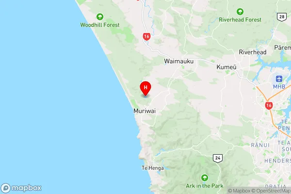 Lake Okaihau,Auckland Region Map