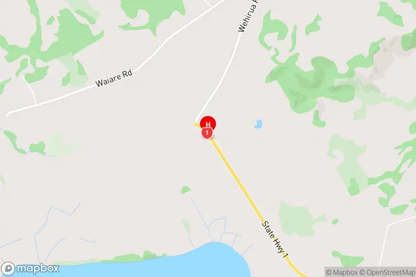 Lake Omapere,Northland Area Map