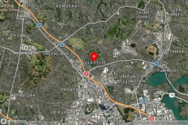 Ellerslie,Auckland Satellite Map