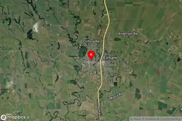 Eltham,Taranaki Satellite Map