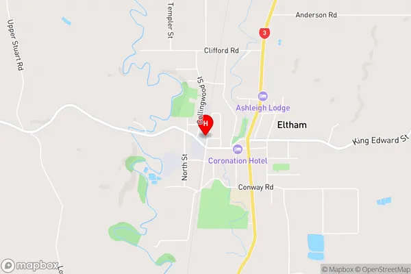 Eltham,Taranaki Area Map