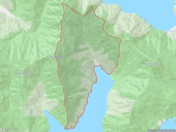 Endeavour Inlet, Marlborough Polygon Area Map