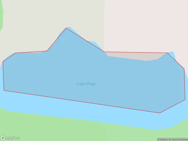 Lake Pratt, West Coast Polygon Area Map