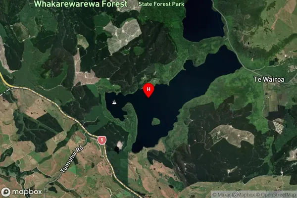 Lake Rotokakahi / Green Lake,Bay of Plenty Satellite Map