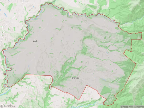 Apiti, Hawke's Bay Polygon Area Map