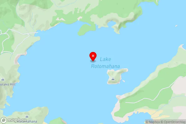 Lake Rotomahana,Bay of Plenty Area Map