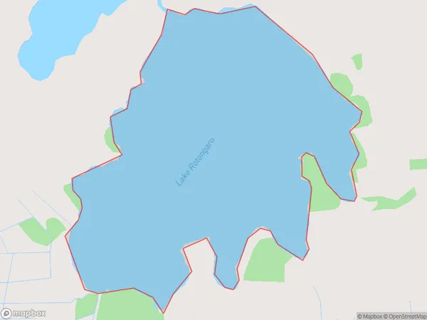 Lake Rotongaro, Waikato Polygon Area Map