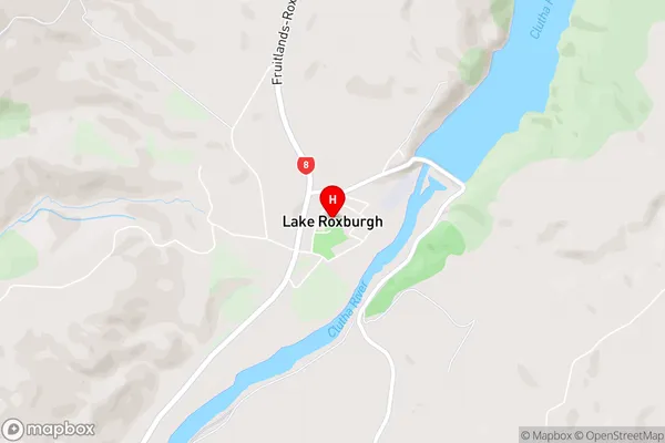 Lake Roxburgh,Otago Area Map