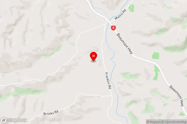 Evans Flat,Otago Area Map