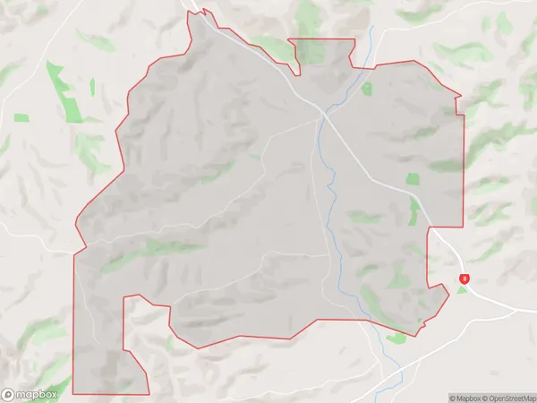 Evans Flat, Otago Polygon Area Map