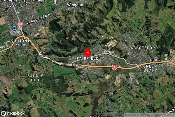 Fairfield,Otago Satellite Map