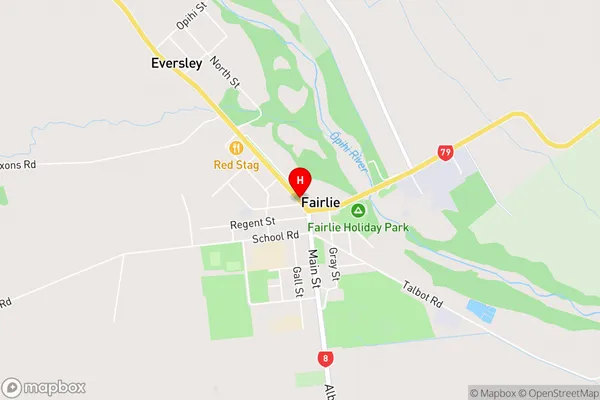 Fairlie,Canterbury Area Map