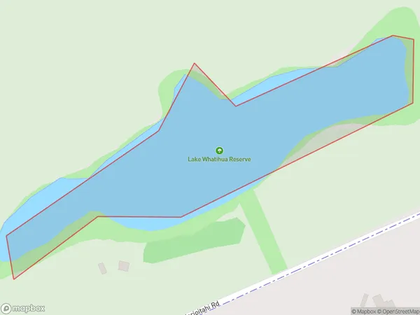 Lake Whatihua, Auckland Polygon Area Map