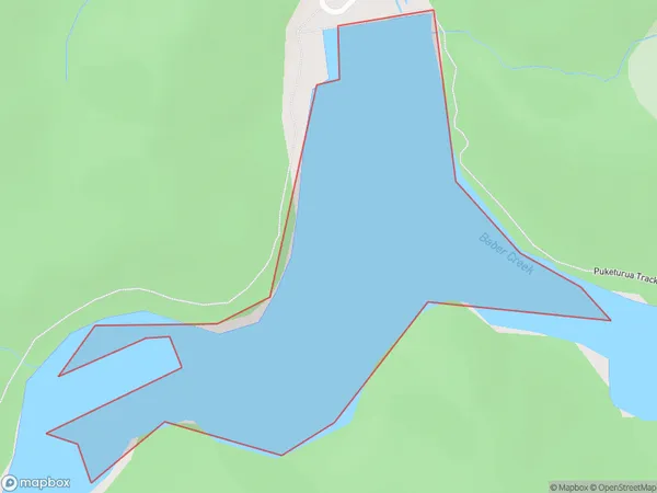 Mangahao Upper No. 1 Reservoir, Manawatu-Wanganui Polygon Area Map