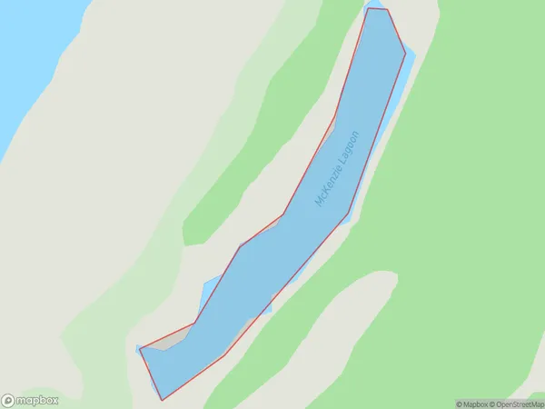 McKenzie Lagoon, Southland Polygon Area Map