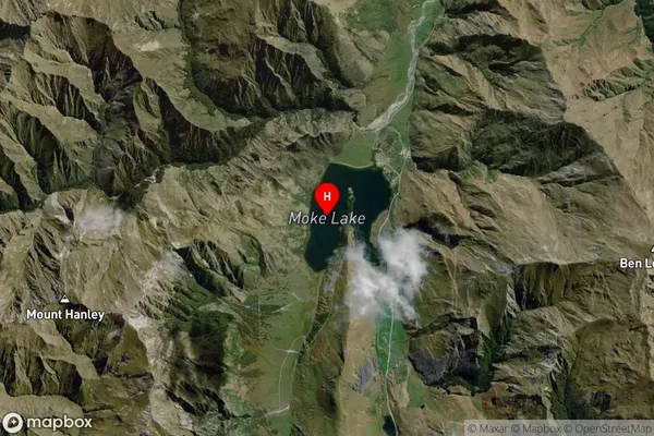 Moke Lake,Otago Satellite Map