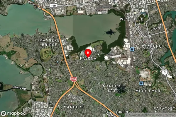 Favona,Auckland Satellite Map