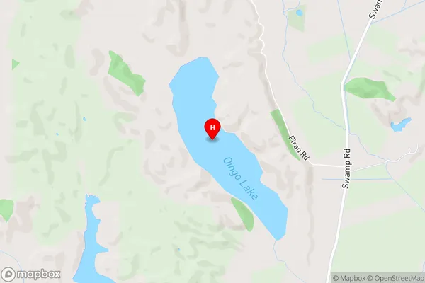 Oingo Lake,Hawke's Bay Area Map