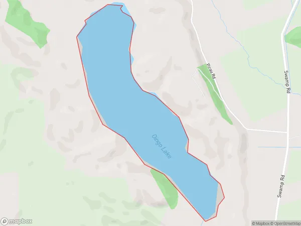 Oingo Lake, Hawke's Bay Polygon Area Map