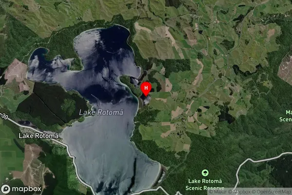 Te Onewhero Lagoon,Bay of Plenty Satellite Map