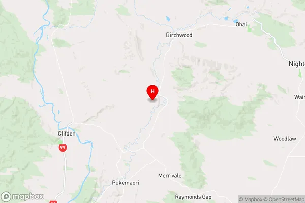 Feldwick,Southland Region Map