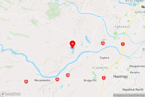 Runanga Lake,Hawke's Bay Region Map