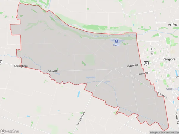 Fernside, Canterbury Polygon Area Map