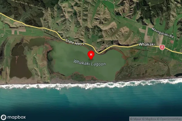 Whakaki Lagoon,Hawke's Bay Satellite Map