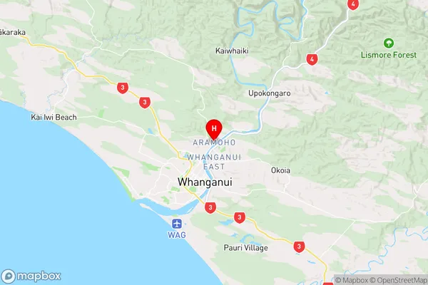 Aramoho,Manawatu-Wanganui Region Map