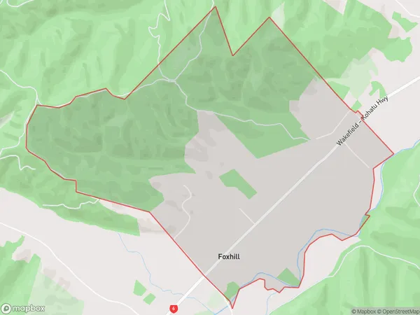 Foxhill, Tasman Polygon Area Map