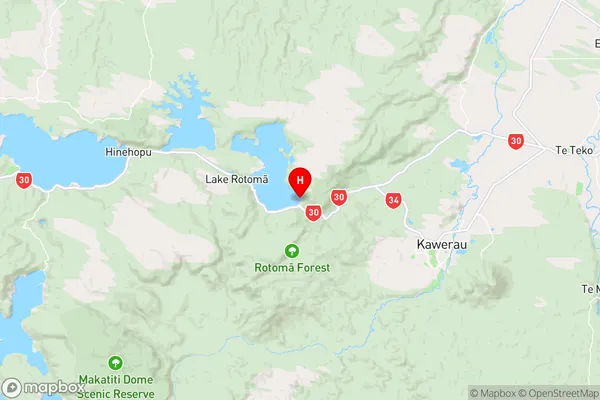 Te Matahi Lagoon,Bay of Plenty Region Map